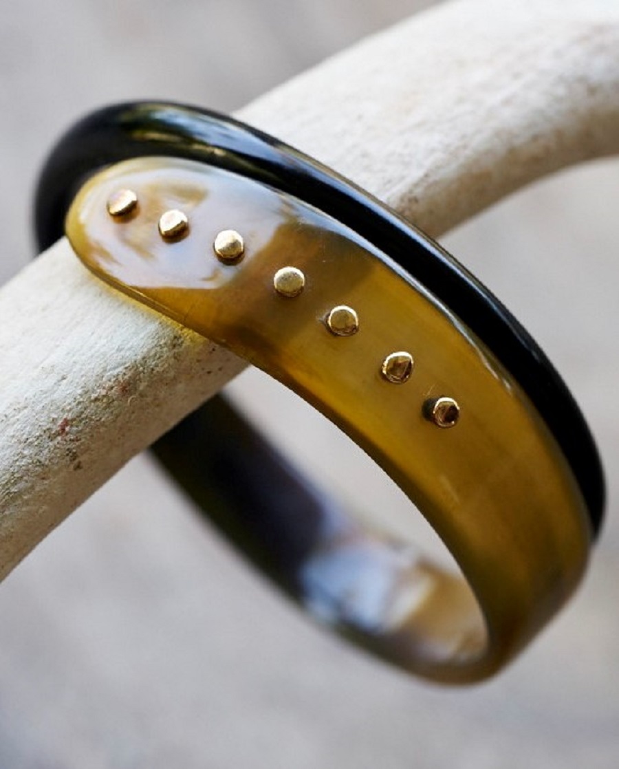 Buffalo Horn Bracelet Modern Tribal Jewelry ebu Jewelry